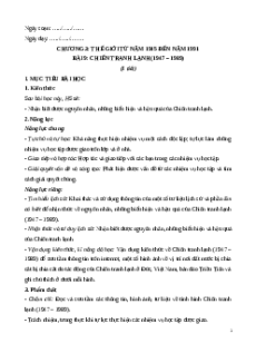 Giáo án Bài 9 Lịch sử 9 Chân trời sáng tạo (2024): Chiến tranh lạnh (1947 – 1989)