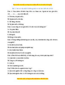 Trắc nghiệm Bài 2 Tin học 10 Kết nối tri thức: Vai trò của thiết bị thông minh và tin học đối với xã hội