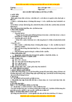 Giáo án Điện trở. Định luật ôm Vật lí 11 Kết nối tri thức