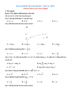 Bài tập ôn tập + Đề kiểm tra Toán 11 Kết nối tri thức Chương 6