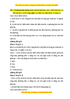 Trắc nghiệm Chủ đề 3 Bài 1: Thường thức phòng tránh một số loại bom, mìn, đạn, vũ khí hóc học, vũ khí sinh học, vũ khí công nghệ cao, thiên tai, dịch bệnh và cháy nổ GDQP 10 Cánh diều