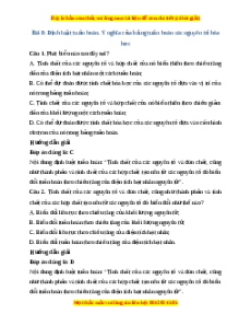 Trắc nghiệm Định luật tuần hoàn. Ý nghĩa của bảng tuần hoàn các nguyên tố hóa học Hóa 10 Kết nối tri thức