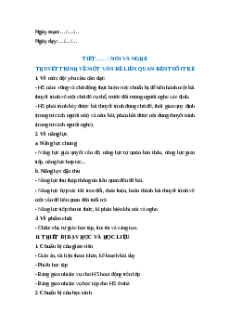 Giáo án Thuyết trình về một vấn đề liên quan đến tuổi trẻ Ngữ Văn 12 Kết nối tri thức
