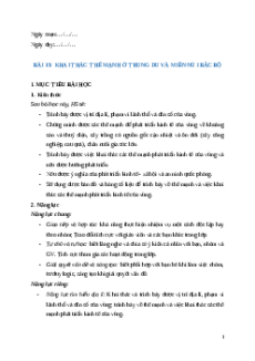 Giáo án Bài 19 Địa lí 12 Cánh diều: Khai thác thế mạnh ở Trung du và miền núi Bắc Bộ