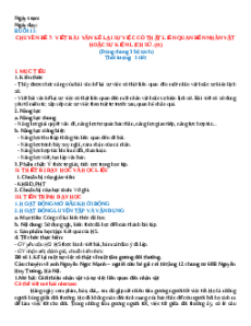 Chuyên đề 7. Viết bài văn kể lại sự việc có thật liên quan đến nhân vật hoặc sự kiện lịch sử