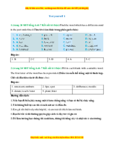 Giải SBT Tiếng Anh 7 Global success
