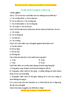 Trắc nghiệm Ôn tập Chủ đề Trang phục và thời trang Công nghệ 6 Cánh diều