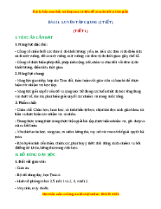 Giáo án Luyện tập chung Toán 4 Kết nối tri thức