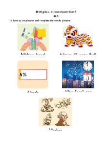 Đề thi giữa kì 1 Tiếng Anh lớp 5 i-Learn Smart Start (Đề 5)