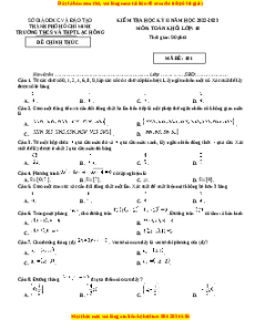 Đề thi cuối kì 2 Toán 10 năm 2024 trường THCS - THPT Lạc Hồng - Hồ Chí Minh