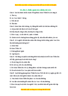 Trắc nghiệm Bài 17 Lịch sử 6 Cánh diều: Bước ngoặt lịch sử đầu thế kỉ X