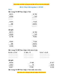 VBT Toán lớp 3 Bài 64 (Kết nối tri thức): Phép trừ trong phạm vi 100 000