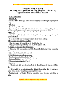 Giáo án Bài 37 Địa lí 9: Thực hành Vẽ và phân tích biểu đồ về tình hình sản xuất của ngành thủy sản.....