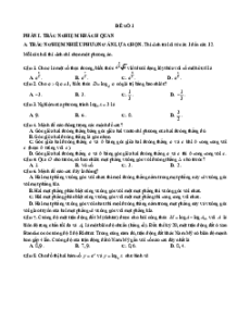 5 đề thi Toán 11 Giữa kì 2 Chân trời sáng tạo cấu trúc mới
