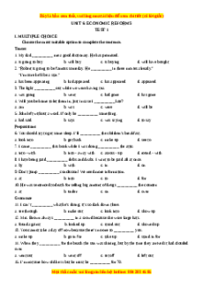 Trắc nghiệm Unit 6: Economic Reforms Tiếng Anh 12 - Mai Lan Hương