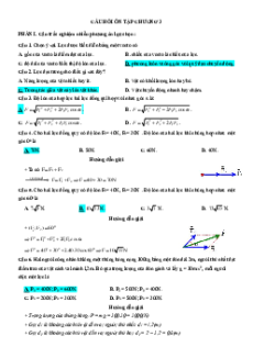 Bài tập ôn tập + Đề kiểm tra Vật Lí 10 Kết nối tri thức Chương 3