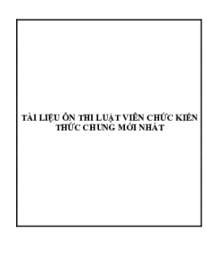 (Ôn thi Viên chức Mầm non) 292 câu trắc nghiệm Luật Viên chức
