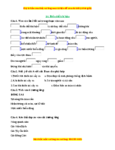 Trắc nghiệm Bài 18 Địa lí 6 Kết nối tri thức: Bài tập chuyên đề khí hậu và biến đổi khí hậu
