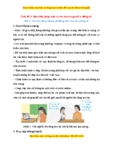 Lý thuyết Tin học 7 Chân trời sáng tạo Bài 6: Văn hóa ứng xử qua phương tiện truyền thông số