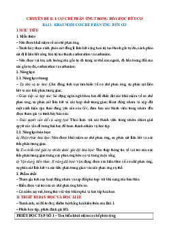 Giáo án chuyên đề Hóa học 12 Chân trời sáng tạo
