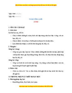 Giáo án Tuần 35 HĐTN lớp 4 Chân trời sáng tạo