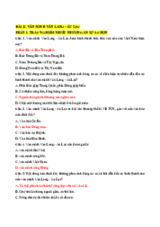 Trắc nghiệm Bài 12: Văn minh Văn Lang - Âu Lạc Lịch sử 10 Đúng-Sai 2025