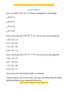 Bài tập tổng hợp Chương 9 Toán 7 Kết nối tri thức