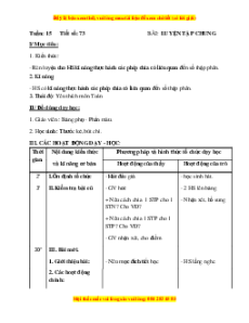Giáo án Bài 73 Toán lớp 5: Luyện tập chung (Trang 73)