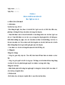Giáo án Bài 6: Ngôi sao sân cỏ Tiếng Việt lớp 5 Kết nối tri thức