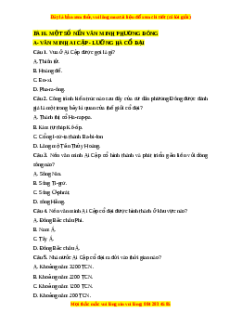 Trắc nghiệm Bài 6 Lịch sử 10 Cánh diều: Một số nền văn minh Phương Đông