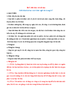Giáo án Bài 5 Ngữ Văn 9 Kết nối tri thức (năng lực số)