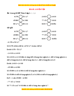 VBT Toán lớp 3 Bài 65 (Cánh diều): Luyện tập