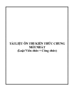 (Ôn thi Viên chức Mầm non) 1398 câu trắc nghiệm Luật Công chức, Viên chức