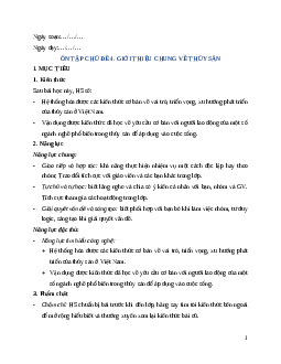 Giáo án Ôn tập chủ đề 4 Công nghệ 12 Cánh diều