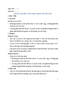 Giáo án Ôn tập chủ đề 4 Công nghệ 12 Cánh diều