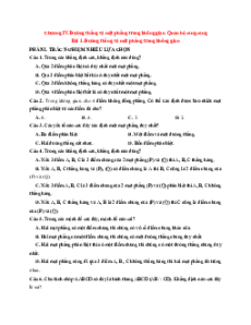 Trắc nghiệm Toán 11 Cánh diều Chương 4 (có đúng sai, trả lời ngắn)