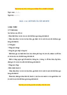 Giáo án Bài 2 KTPL 10 Cánh diều: Các chủ thể của nền kinh tế
