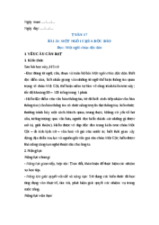 Giáo án Bài 31: Một ngôi chùa độc đáo Tiếng Việt lớp 5 Kết nối tri thức