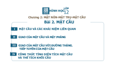 Giáo án Powerpoint Mặt cầu Toán 12 Hình học