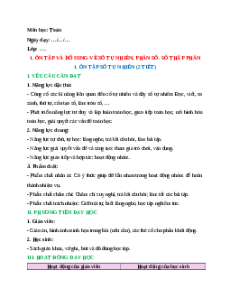 Giáo án Ôn tập về số tự nhiên Toán lớp 5 Cánh diều