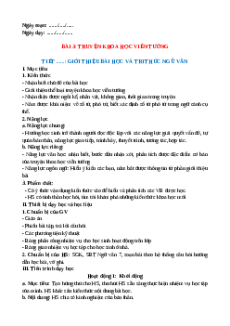 Giáo án Bài 3: Truyện khoa học viễn tưởng Cánh diều