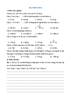 Bài tập cuối tuần Toán 5 Tuần 9 (có lời giải)