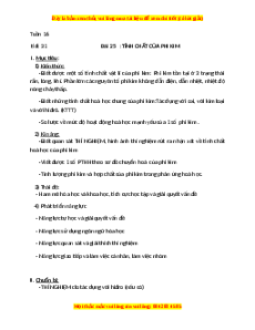 Giáo án Tính chất của phi kim Hóa học 9