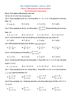 Trắc nghiệm Toán 10 KNTT Chương 7 (có đúng sai, trả lời ngắn)