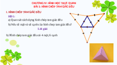 Giáo án Powerpoint Hình chóp tam giác đều Toán 8 Cánh diều