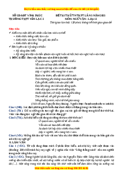 Đề thi thử Ngữ văn trường Yên Lạc 2 - Vĩnh Phúc lần 3 năm 2023