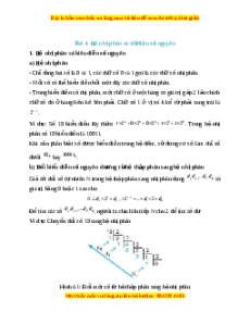 Lý thuyết Tin học 10 Kết nối tri thức Bài 4: Hệ nhị phân và dữ liệu số nguyên