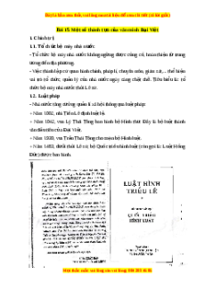 Lý thuyết Bài 15 Lịch sử 10 Cánh diều: Một số thành tựu của văn minh Đại Việt