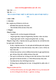 Giáo án Bài 28 Toán 8 Kết nối tri thức (năng lực số)