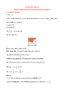 Chuyên đề Toán lớp 5 nâng cao